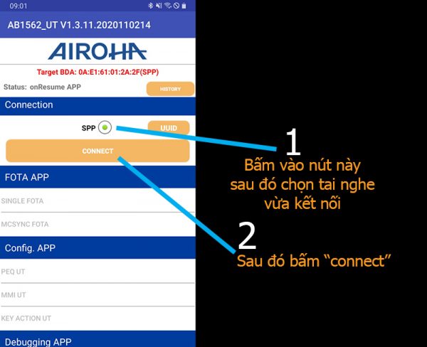 App AB1562_Ut check airpod Hổ Vằn