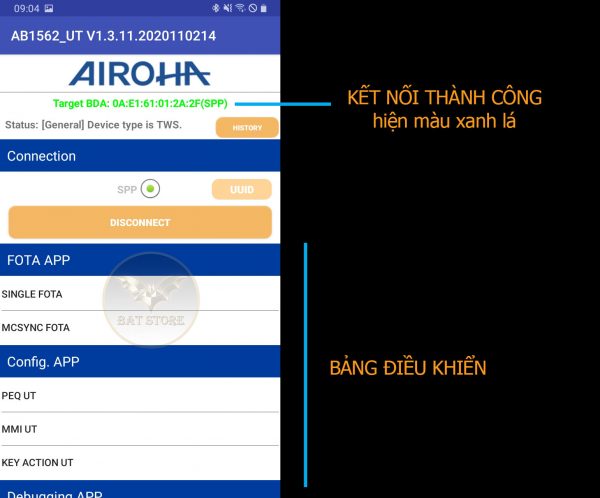 App kiểm tra tai nghe AirPod Hổ Vằn chuẩn